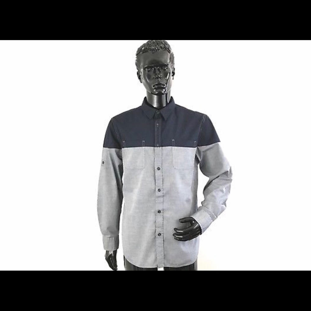 Rock&Republic Mens Large Two-Tone Blue/Grey - Picture 1 of 7